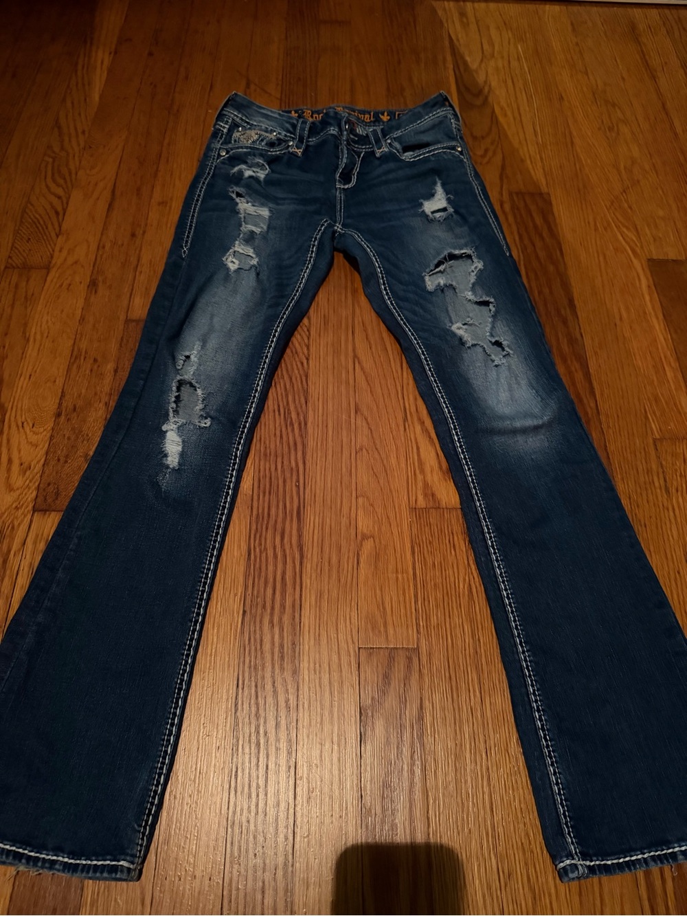 Rock Revival Dark Blue Denim Jeans